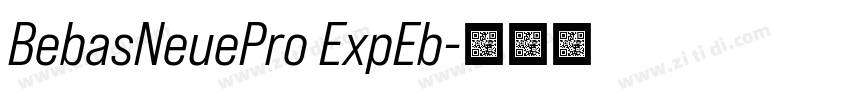 BebasNeuePro ExpEb字体转换